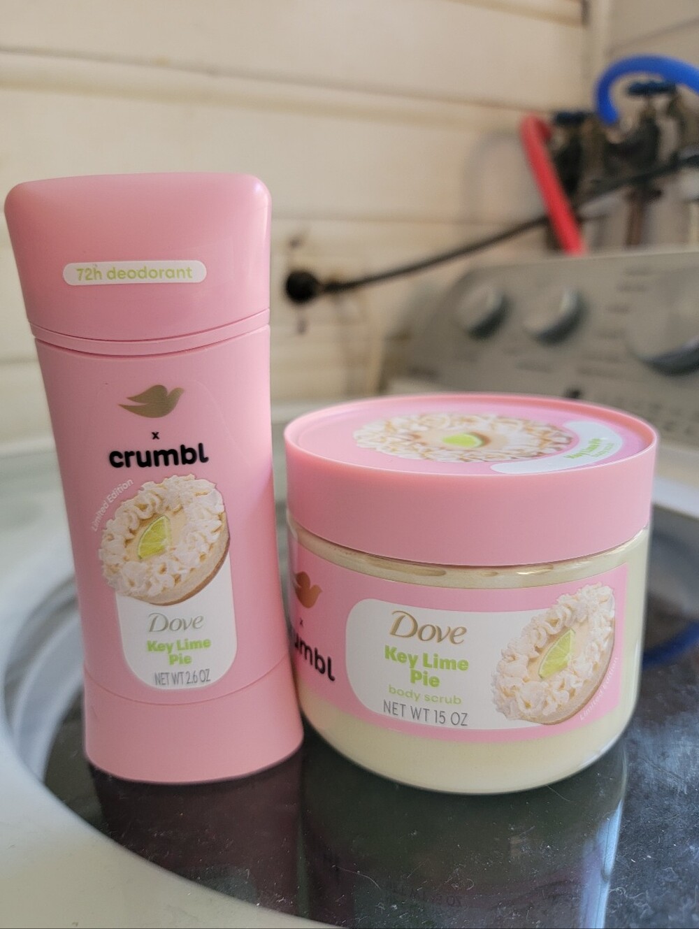 Dove X Crumbl Key Lime Pie  Deodorant & Body Scrub Set